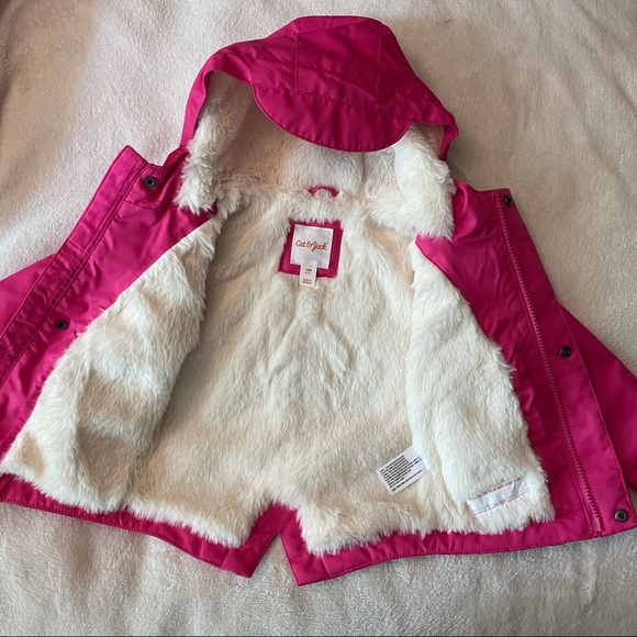 Cat & Jack Pink Outerwear Coat - Picture 5 of 8